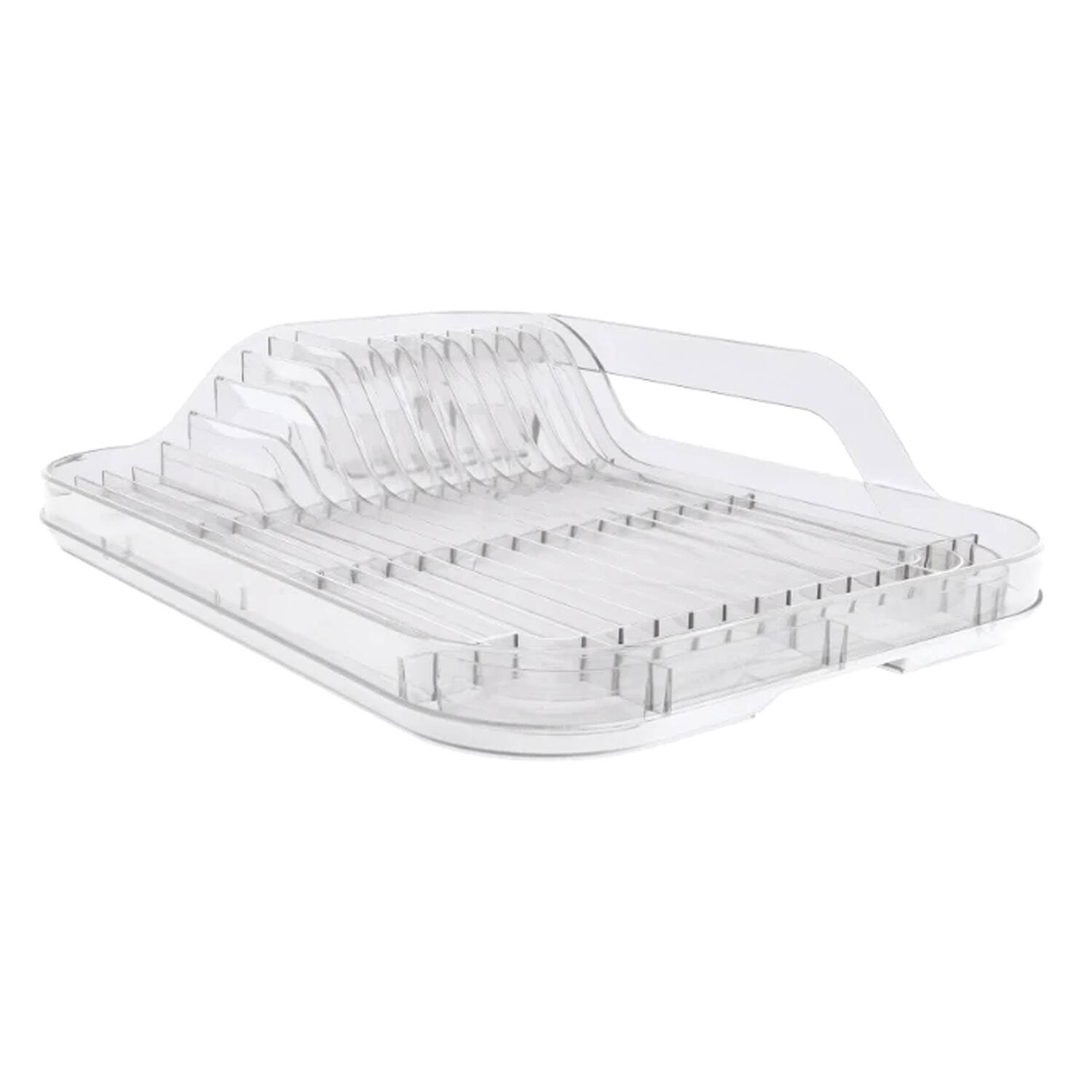 Front. Better Houseware - Dish Rack Set - Clear.