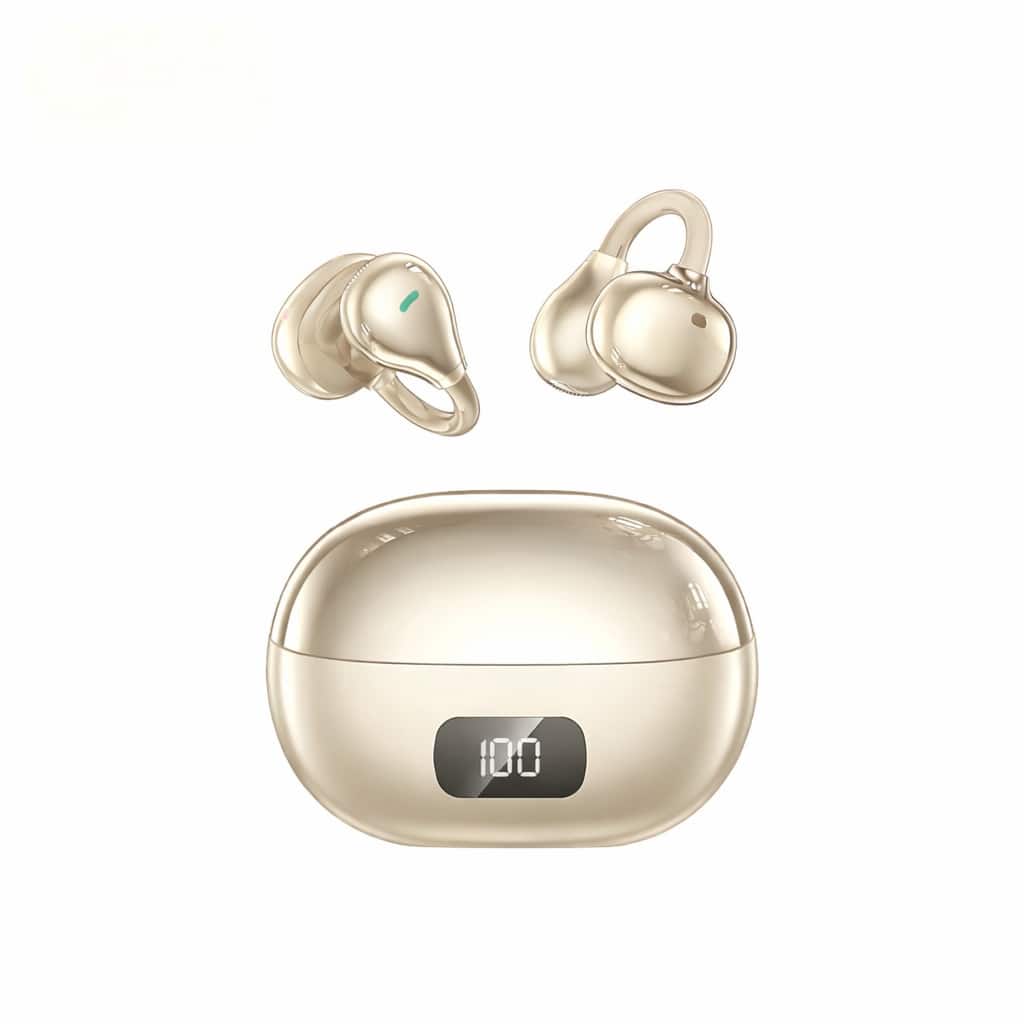 SKONYON - Open-Ear Clip-On True Wireless Earbuds - Matte gold