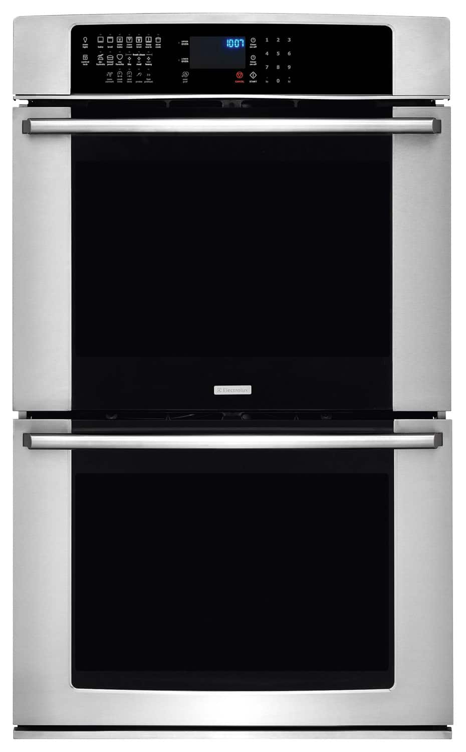 Electrolux - 30" Built-In Double Electric Convection Wall Oven - Stainless Steel - Larger Front