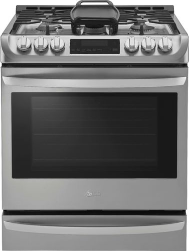 LG - 6.3 Cu. Ft. Self-Cleaning Slide-In Gas Range with ProBake Convection - Stainless steel was $2069.99 now $1299.99 (37.0% off)