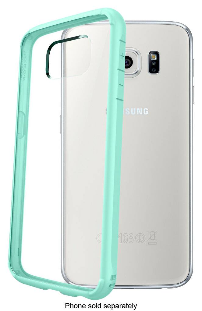 Front. Spigen - Ultra Hybrid Case for Samsung Galaxy S6 Cell Phones - Mint.