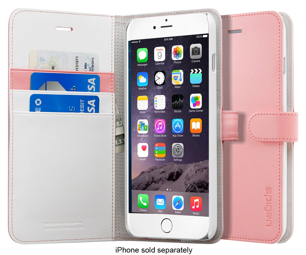 Best Buy: Spigen Wallet S Case for Apple® iPhone® 6 Plus Pink SGP11168