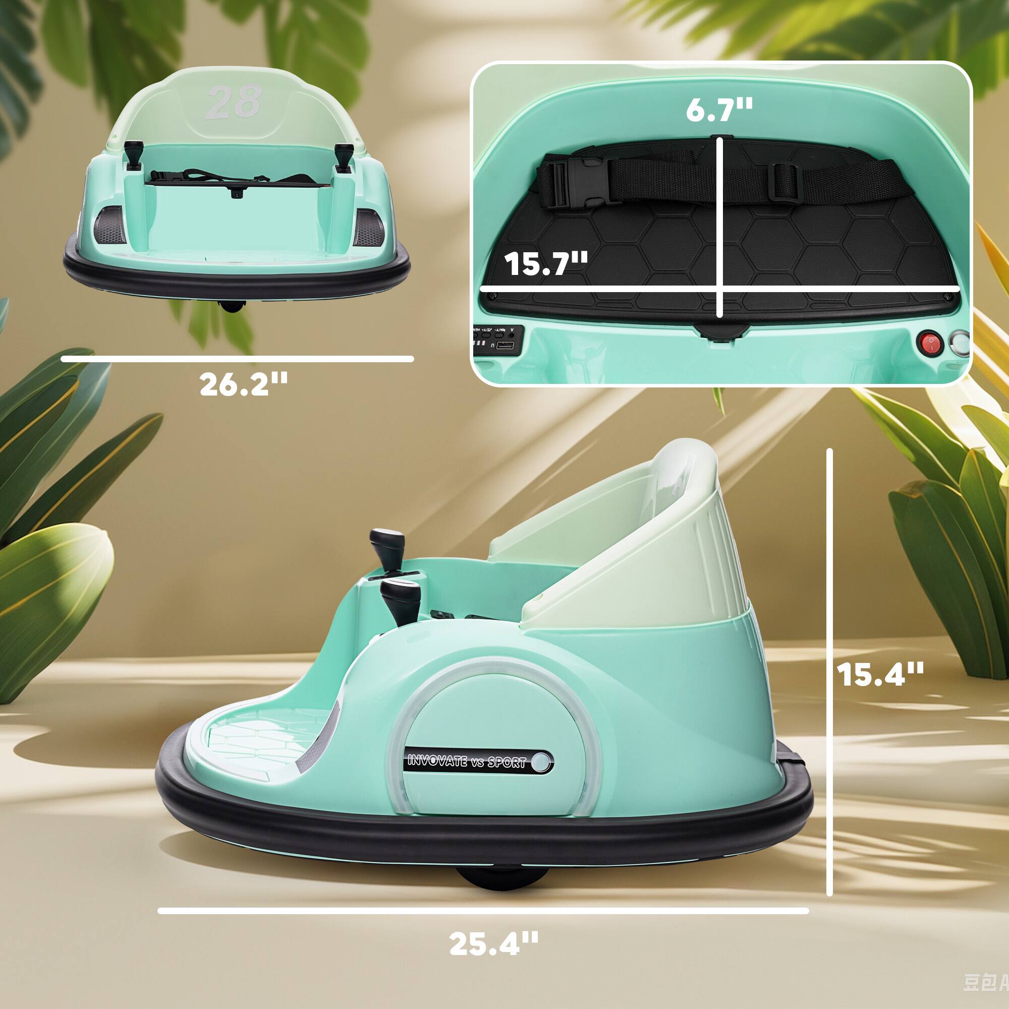 28  
26.2"  
6.7"  
15.7"  
15.4"  
25.4"