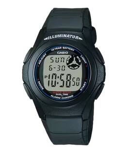 Casio - Men’s Digital Sport Watch with Grey Display - F-200W-1A - Black
