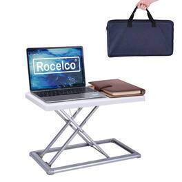 Rocelco - 19" Portable Standing Desk Riser - White