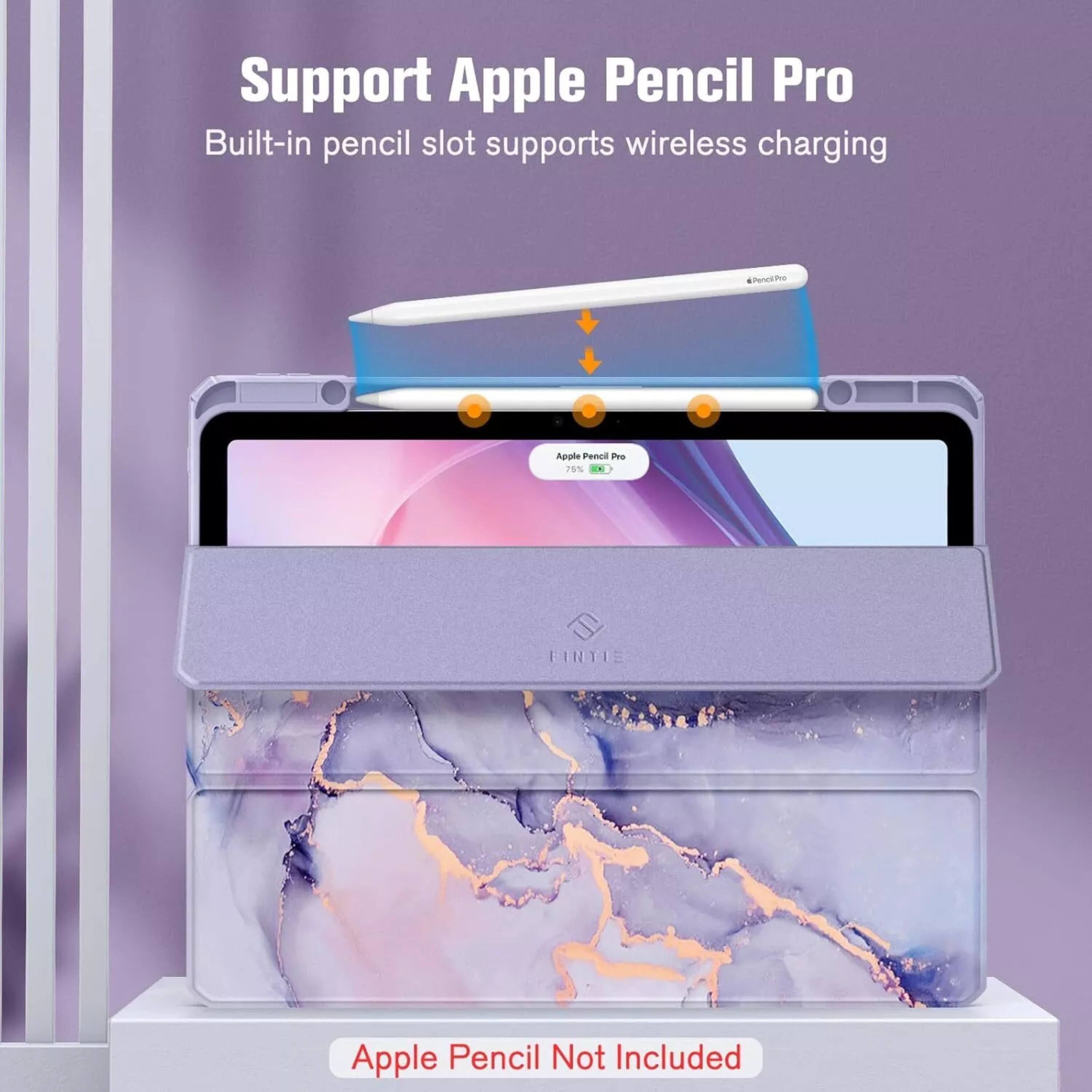 Support Apple Pencil Pro  
Built-in pencil slot supports wireless charging  

Apple Pencil Not Included