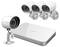 Zmodo - Mini 4-Channel, 4-Camera Outdoor High-Definition DVR Surveillance System - White-Front_Standard