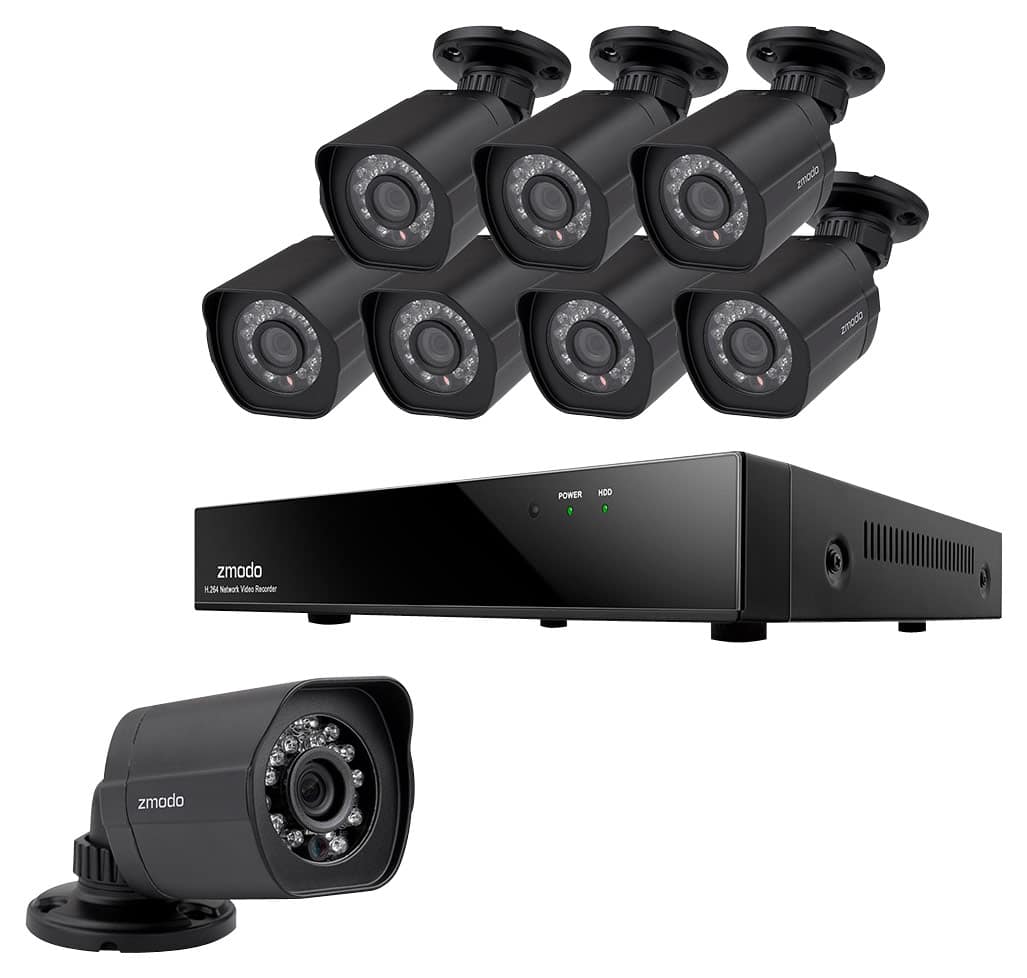 Best Buy: Zmodo 2nd Gen 8-Channel, 8-Camera Outdoor High-Definition DVR ...