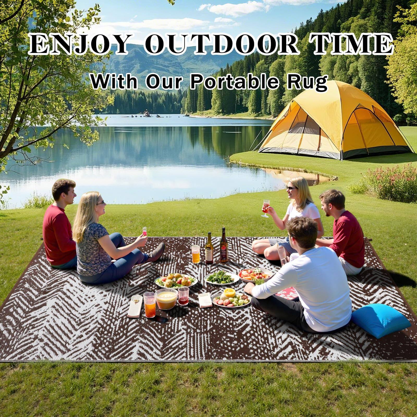 ENJOY OUTDOOR TIME  
With Our Portable Rug