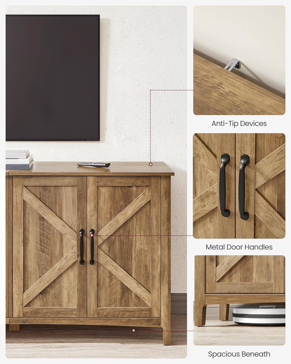 Anti-Tip Devices  
Metal Door Handles  
Spacious Beneath