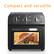 Compact and versatile
400 350 300 250 450
TEMP LOW
FUNCTION
DEFROST
TIMER OFF
POWER