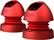 Angle Standard. X-Mini - MAX v1.1 2.0 Capsule Speakers (2-Piece) - Red.