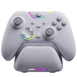 Anysun - X05Pro Wireless Controller with Charging Dock - Hall Joysticks, 2-Stage Triggers, 1000Hz Polling Rate, Programmable - White