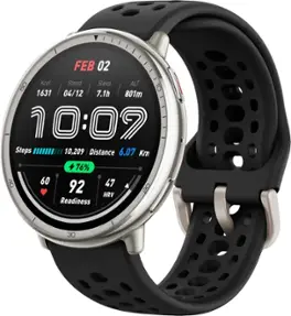Amazfit - Active 2 Smartwatch 44mm Silicone - Black - (2025)