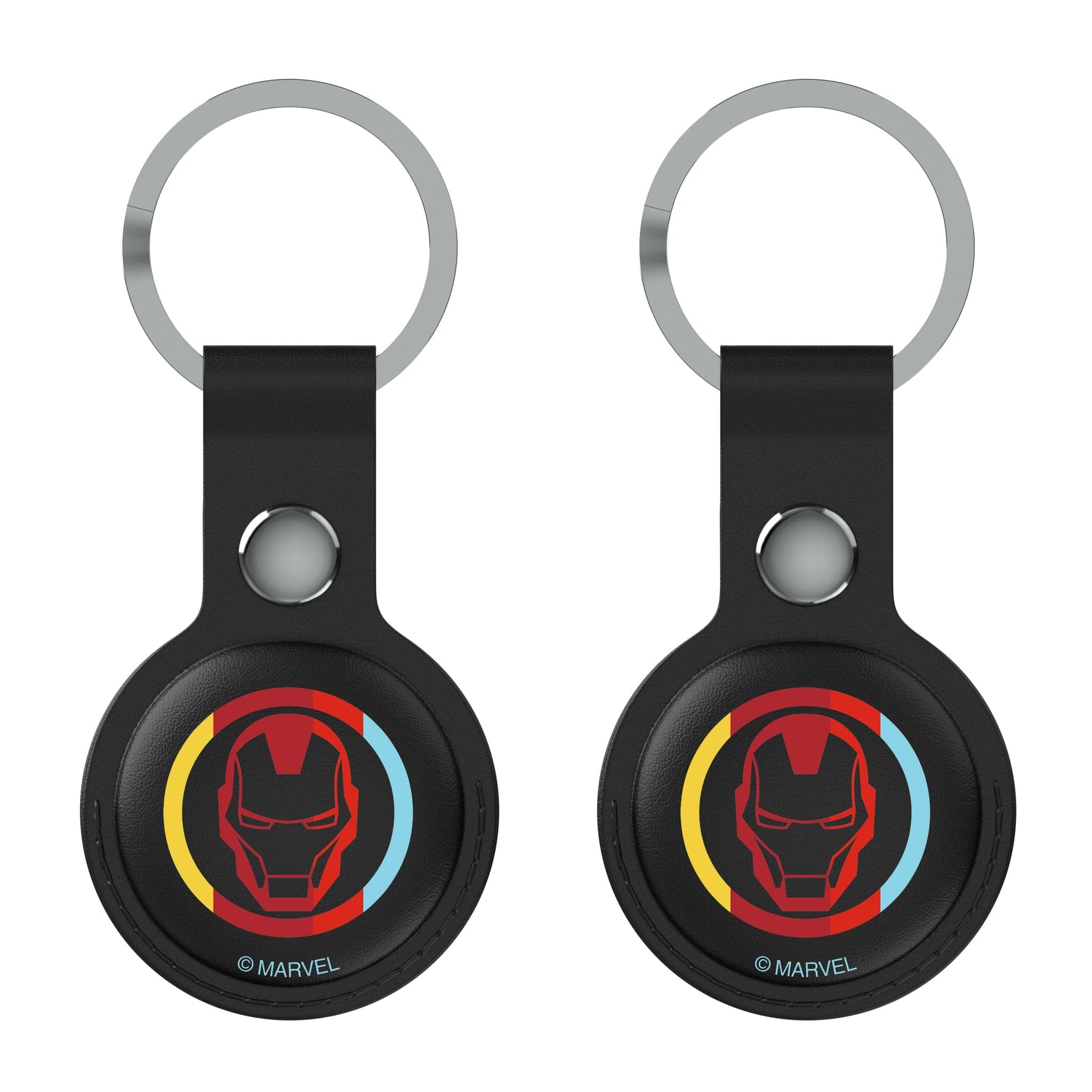 Keyscaper - Marvel Avengers Iron Man Sigil Airtag Holder 2-Pack - Black