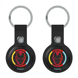 Keyscaper - Marvel Avengers Iron Man Sigil Airtag Holder 2-Pack - Black