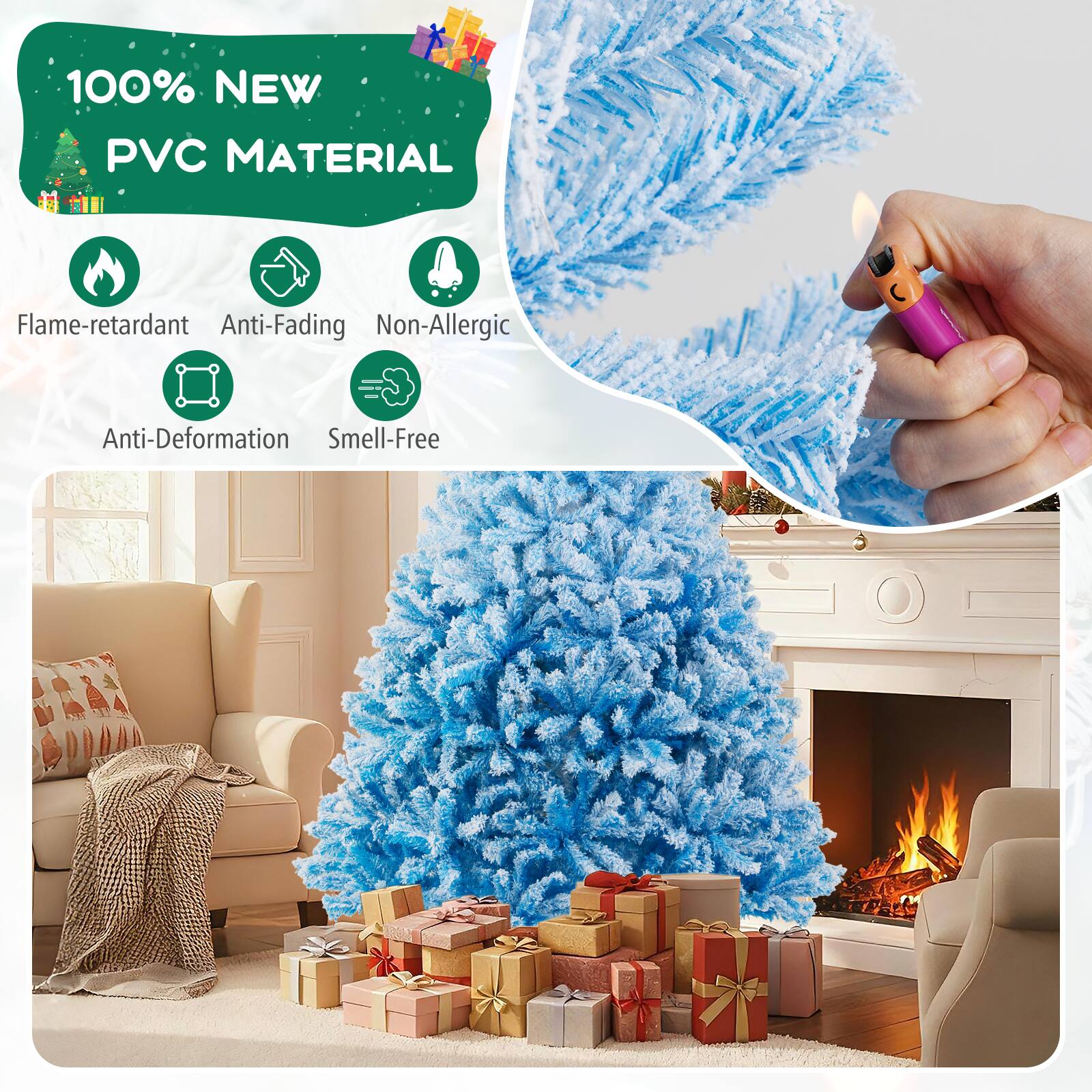 100% NEW PVC MATERIAL

Flame-retardant  
Anti-Fading  
Non-Allergic  
Anti-Deformation  
Smell-Free