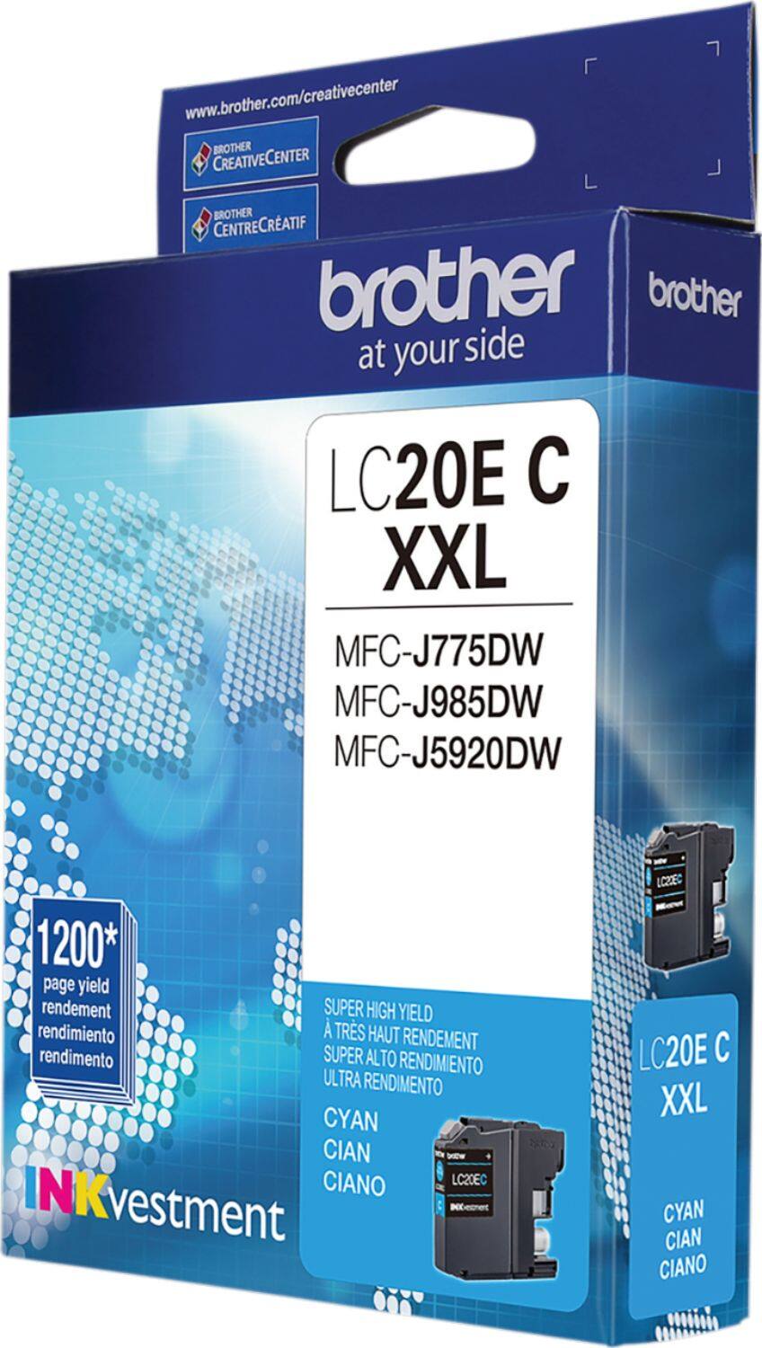 Alt View 11. Brother - LC20EC XXL Super High-Yield Ink Cartridge - Cyan - Cyan.