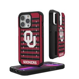 Keyscaper - NCAA - Oklahoma Sooners Field iPhone Rugged Case - 15 Pro - Multicolor