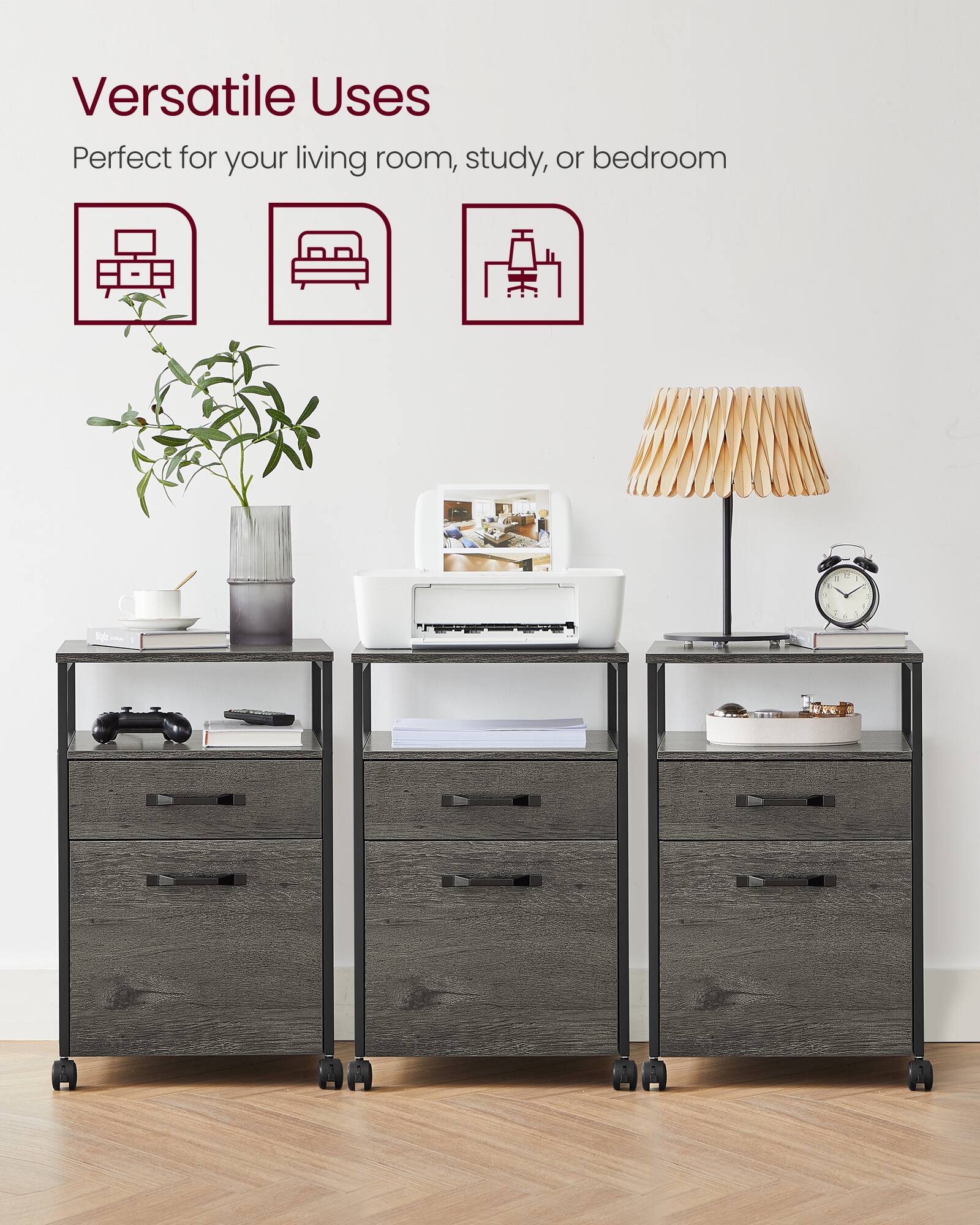 Versatile Uses  
Perfect for your living room, study, or bedroom