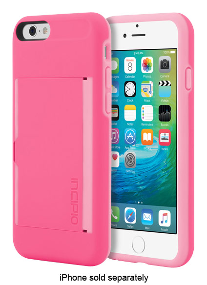 Best Buy: Incipio STOWAWAY Case for Apple® iPhone® 6 and iPhone 6s Pink ...