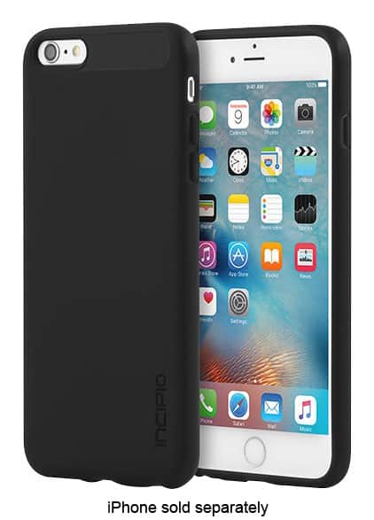 Front. Incipio - NGP Case for Apple® iPhone® 6 Plus and iPhone 6s Plus - Solid Black.