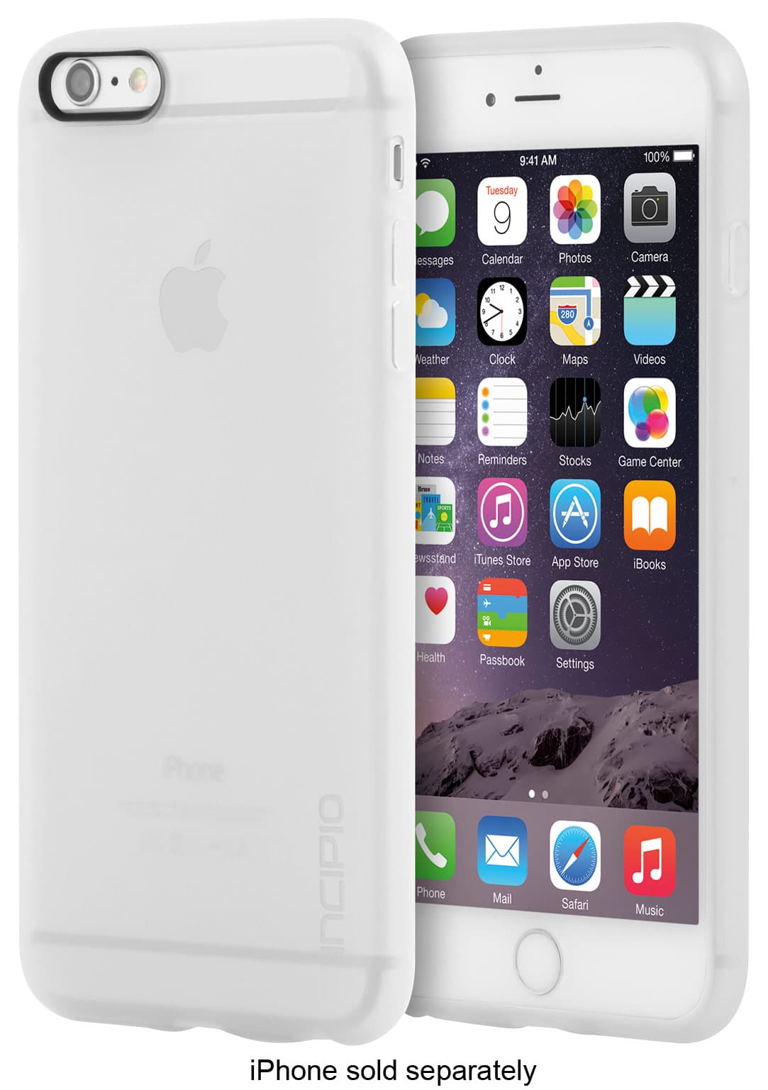 Incipio - NGP Case for Apple® iPhone® 6 Plus and iPhone 6s Plus - Translucent Frost - Larger Front