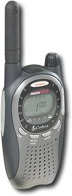 Angle Standard. Cobra - 22-Channel FRS/GMRS 2-Way Radio - Black.