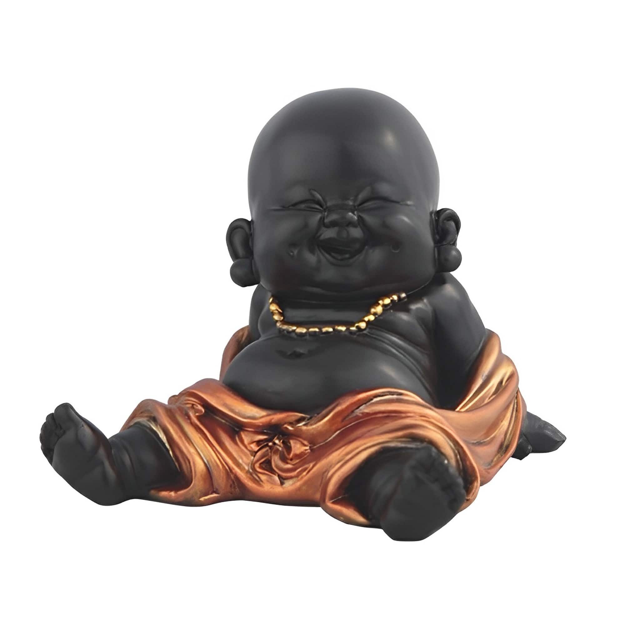 FC Design - 3.5"W Little Buddhist Monk Figurine Statue Office Desk Tabletop Home Decor Gift - Multi-Color