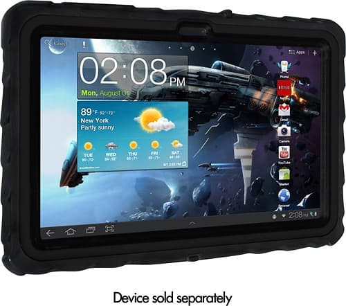 Angle Standard. Gumdrop Cases - Drop Tech Series Case for Samsung Galaxy Tab 10.1 - Black.