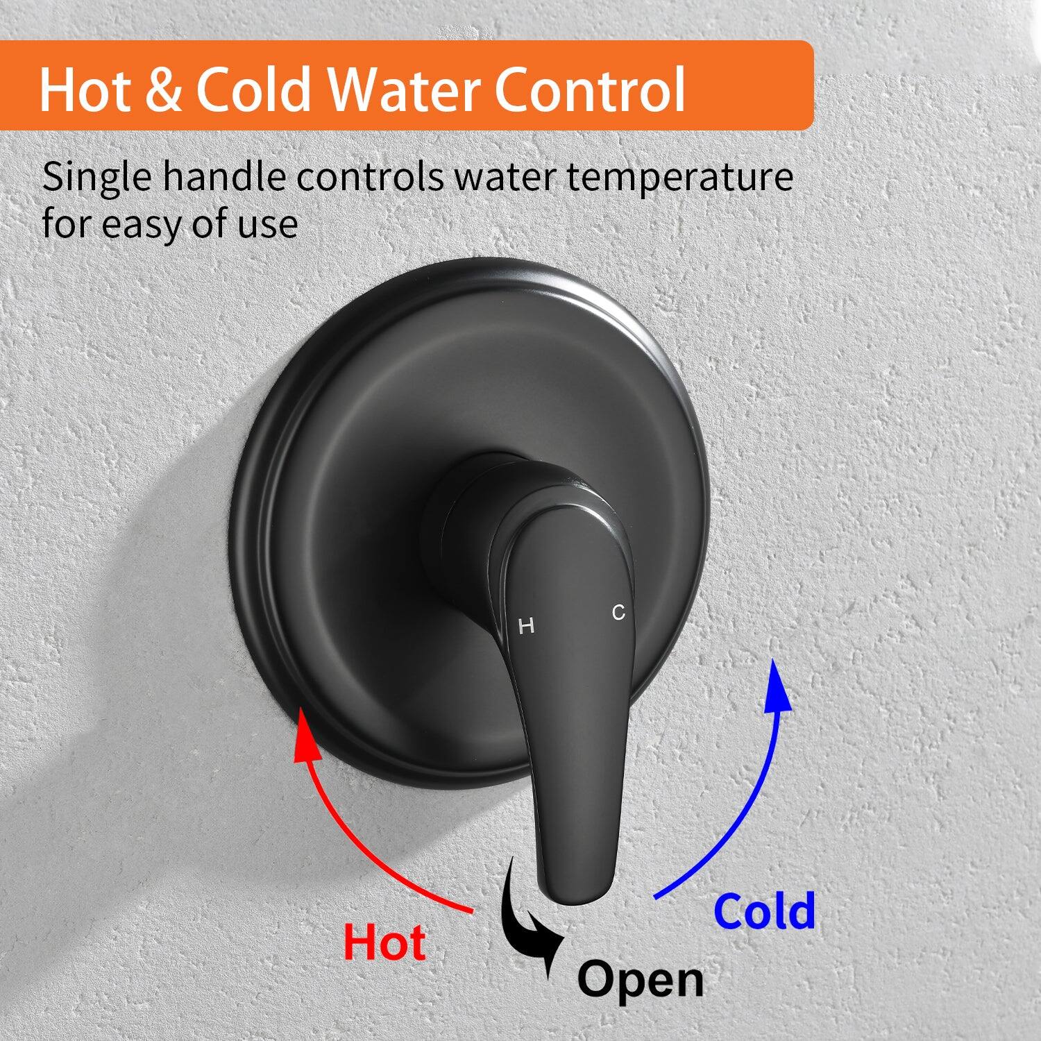 Hot & Cold Water Control

Single handle controls water temperature for easy of use

H C

Hot Cold Open