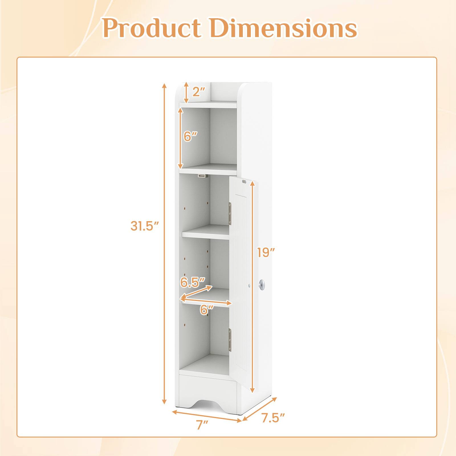 Product Dimensions: 2" x 6" x 31.5" x 19" x 6.5" x 6" x 7" x 7.5"