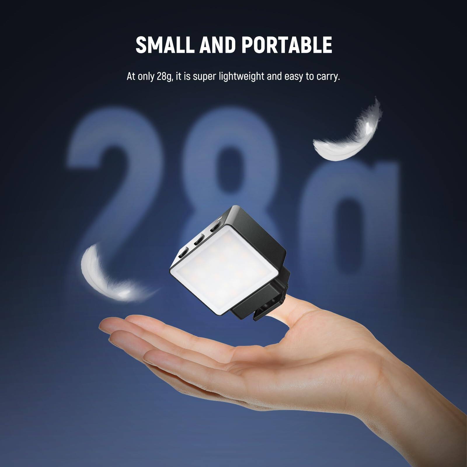 SMALL AND PORTABLE

At only 28g, it is super lightweight and easy to carry.