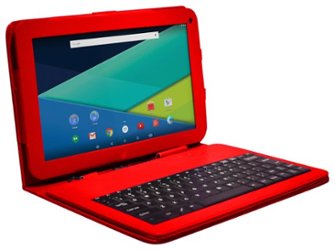 Visual Land - Prestige Elite 10QL - 10.1" - Tablet - 16GB - With Keyboard - Red - Front_Zoom