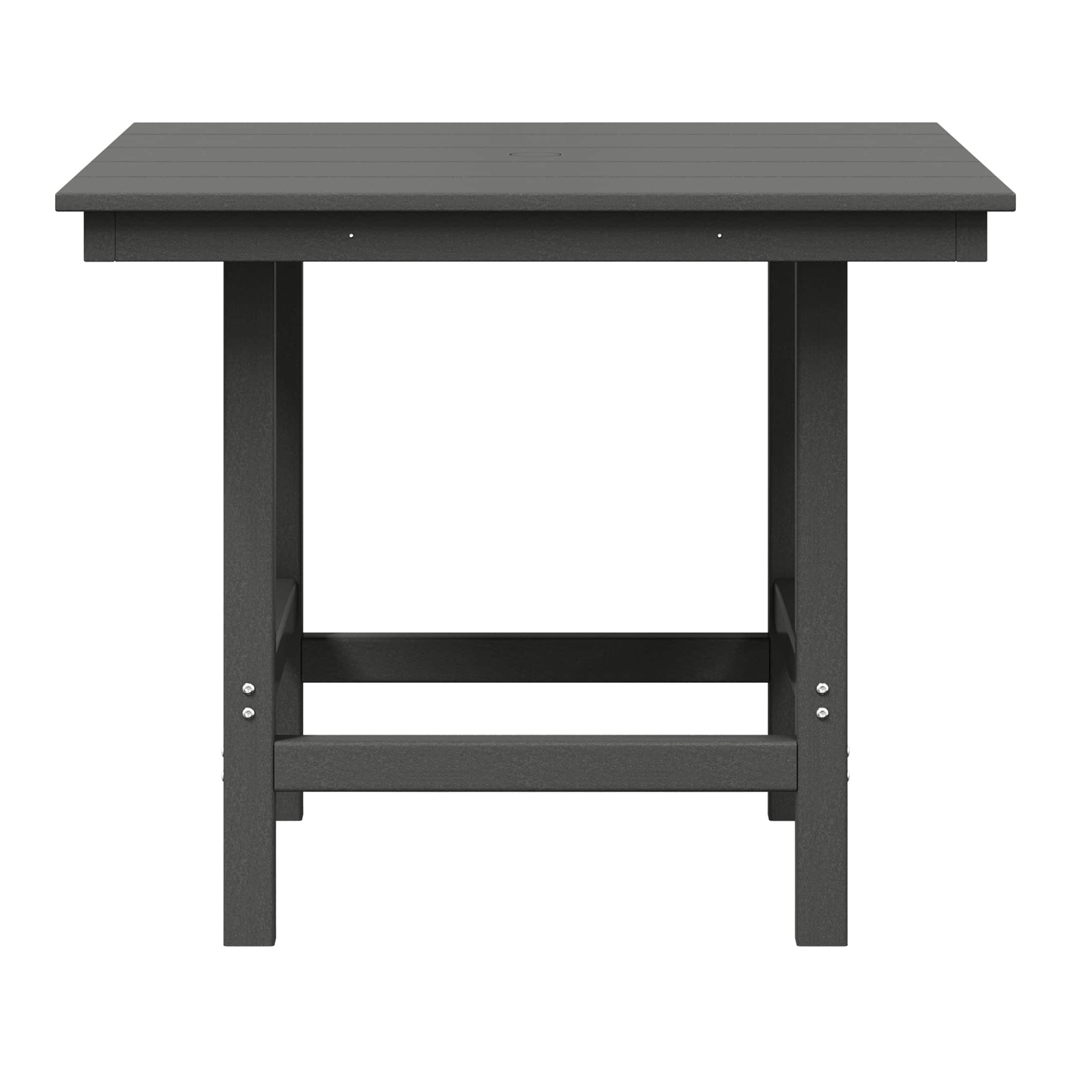 "WestinTrends - Ashore Outdoor HDPE 36"" Square Patio Dining Table with Umbrella Hole - Gray" price history on PriceWatchPro