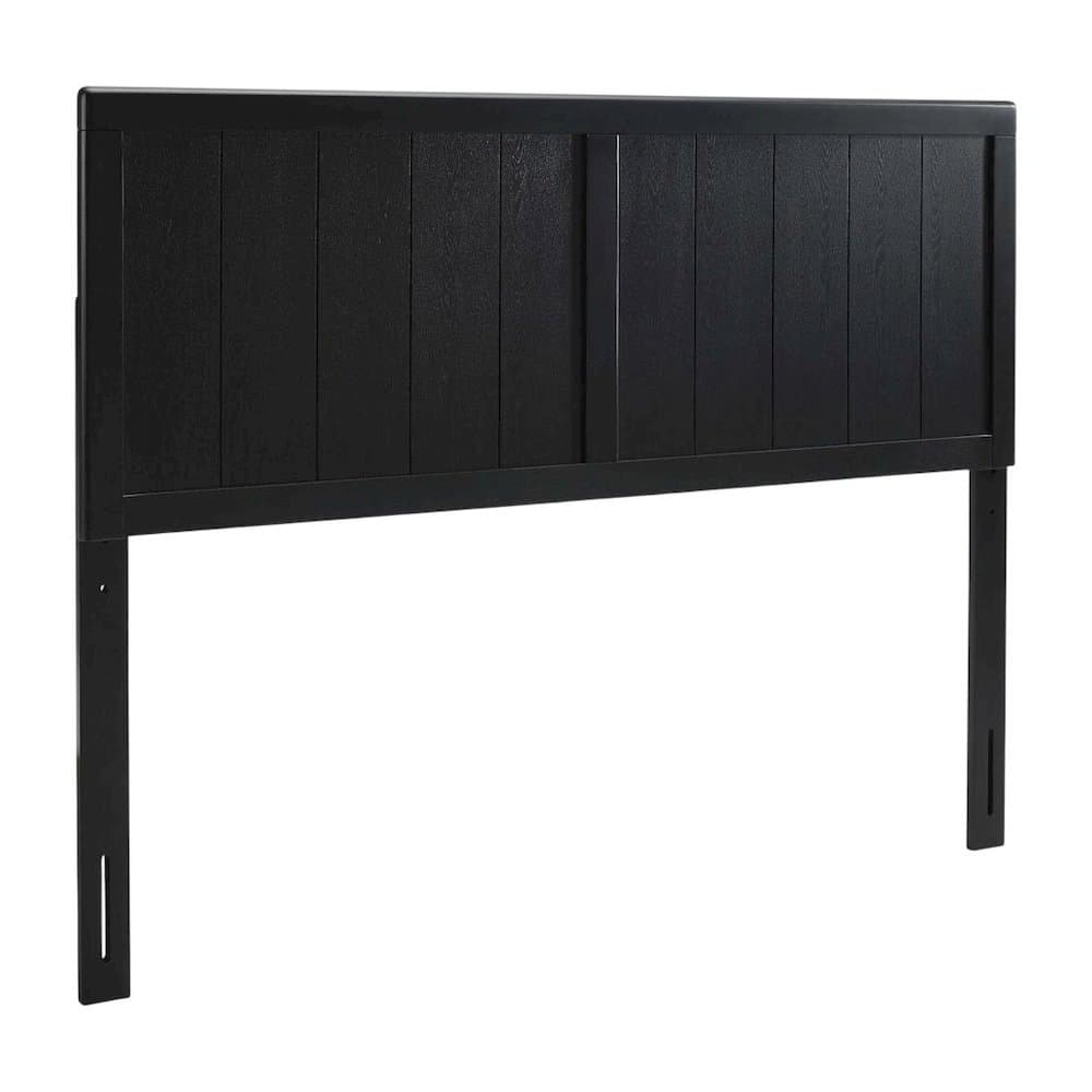 FurniFact - Wood Twin Headboard with Classic Design and Durable Construction for Bedroom - Black