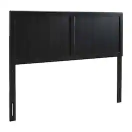 FurniFact - Wood Twin Headboard with Classic Design and Durable Construction for Bedroom - Black