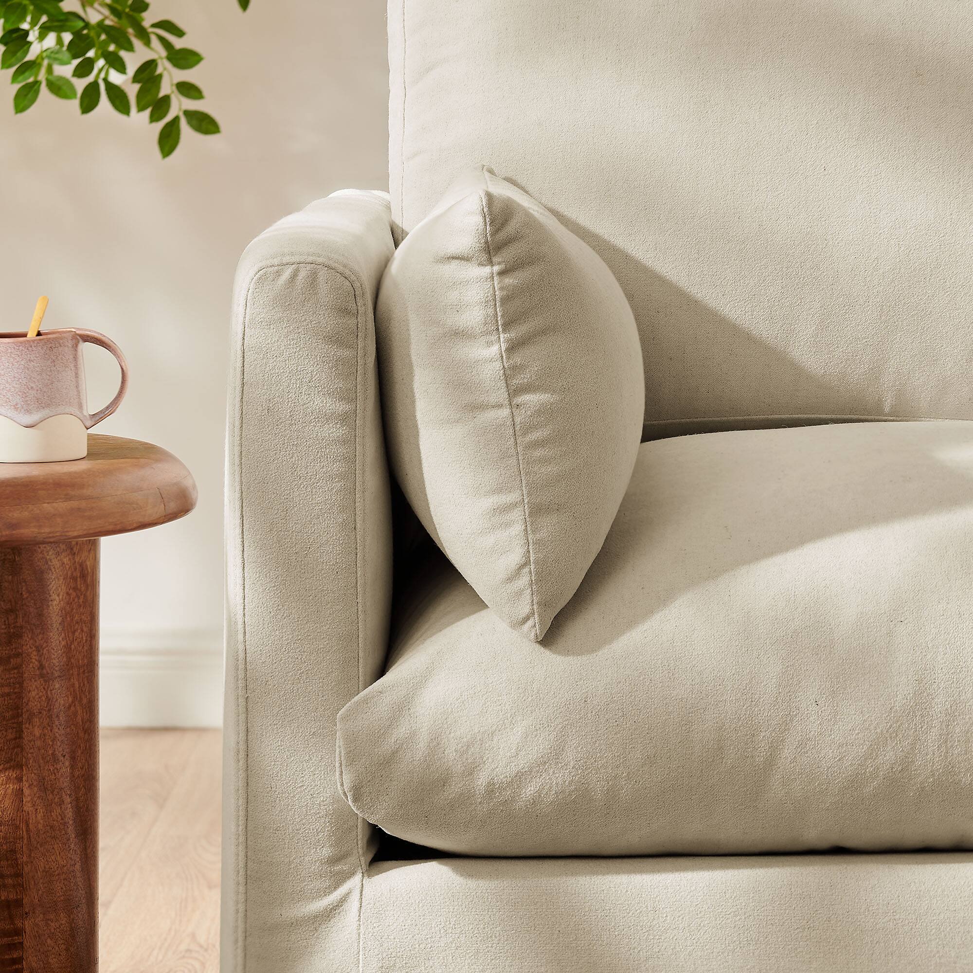 Alt View 1. Modway - Wellfleet Slipcovered Linen-Blend Armchair by Modway - Linen.