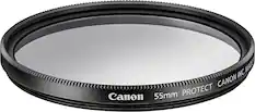 Angle. Canon - 55mm Protective Lens Filter - Black.