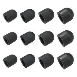 Unique Bargains - 20pcs 5/6/7/8mm Stylus Pen Fine Tips Conductive Rubber Capacitive Touch Screen Pens Tip Soft Universal Replacement - Black