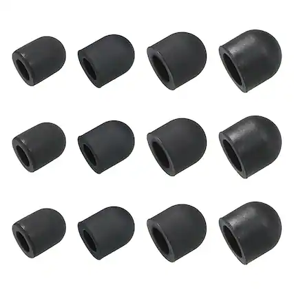 Front. Unique Bargains - 20pcs 5/6/7/8mm Stylus Pen Fine Tips Conductive Rubber Capacitive Touch Screen Pens Tip Soft Universal Replacement - Black.