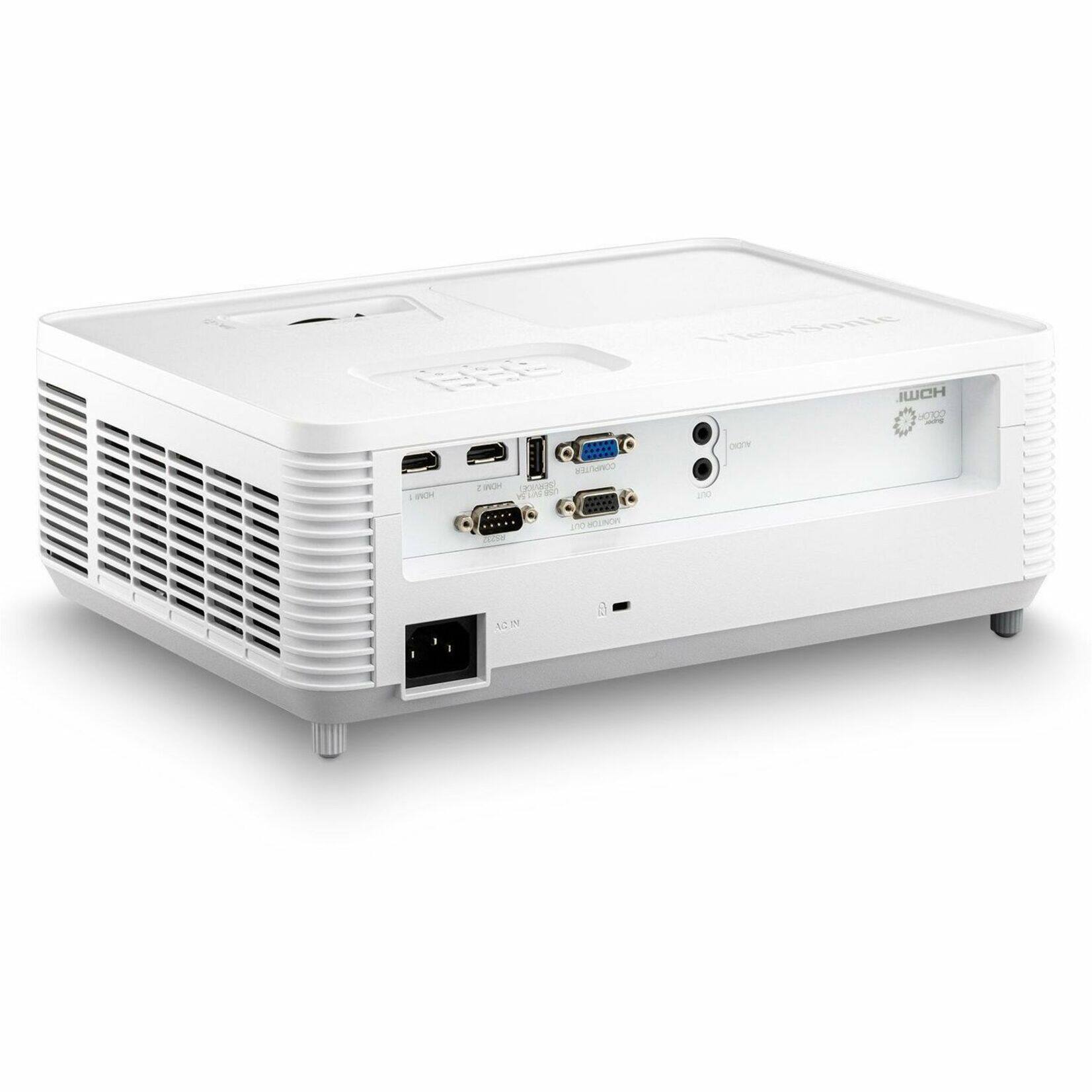 Alt View 17. ViewSonic - PS502X 4,000 ANSI Lumens XGA Short Throw Business and Education Projector - White.