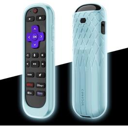 Kitcheniva - Anti Slip Shockproof Silicone Case For Roku Voice Remote Pro (2nd Edition) Blue Glow - Blue Glow
