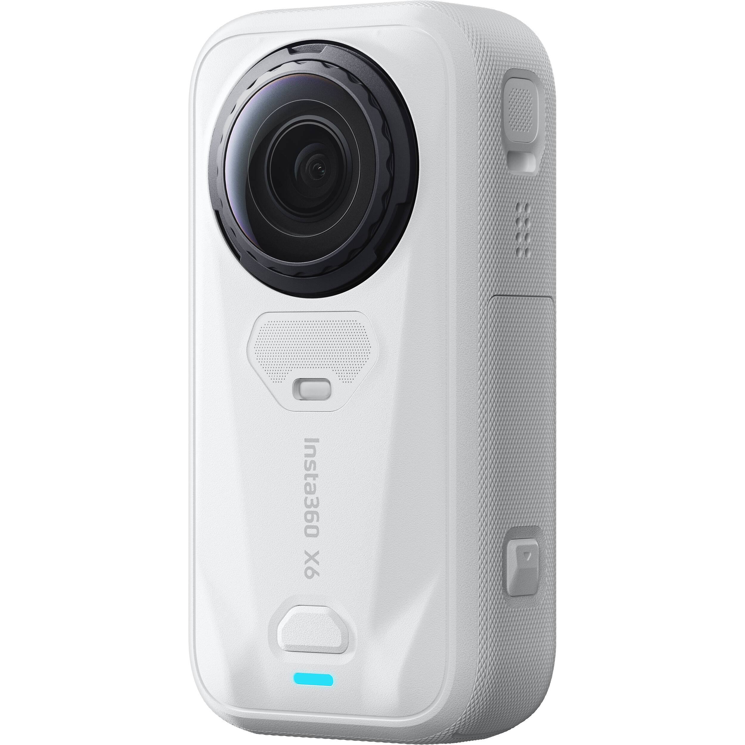Alt View 2. Insta360 - Insta360 X6 8K 360° Action Camera, 66ft Waterproof Standard Bundle (White) - White.