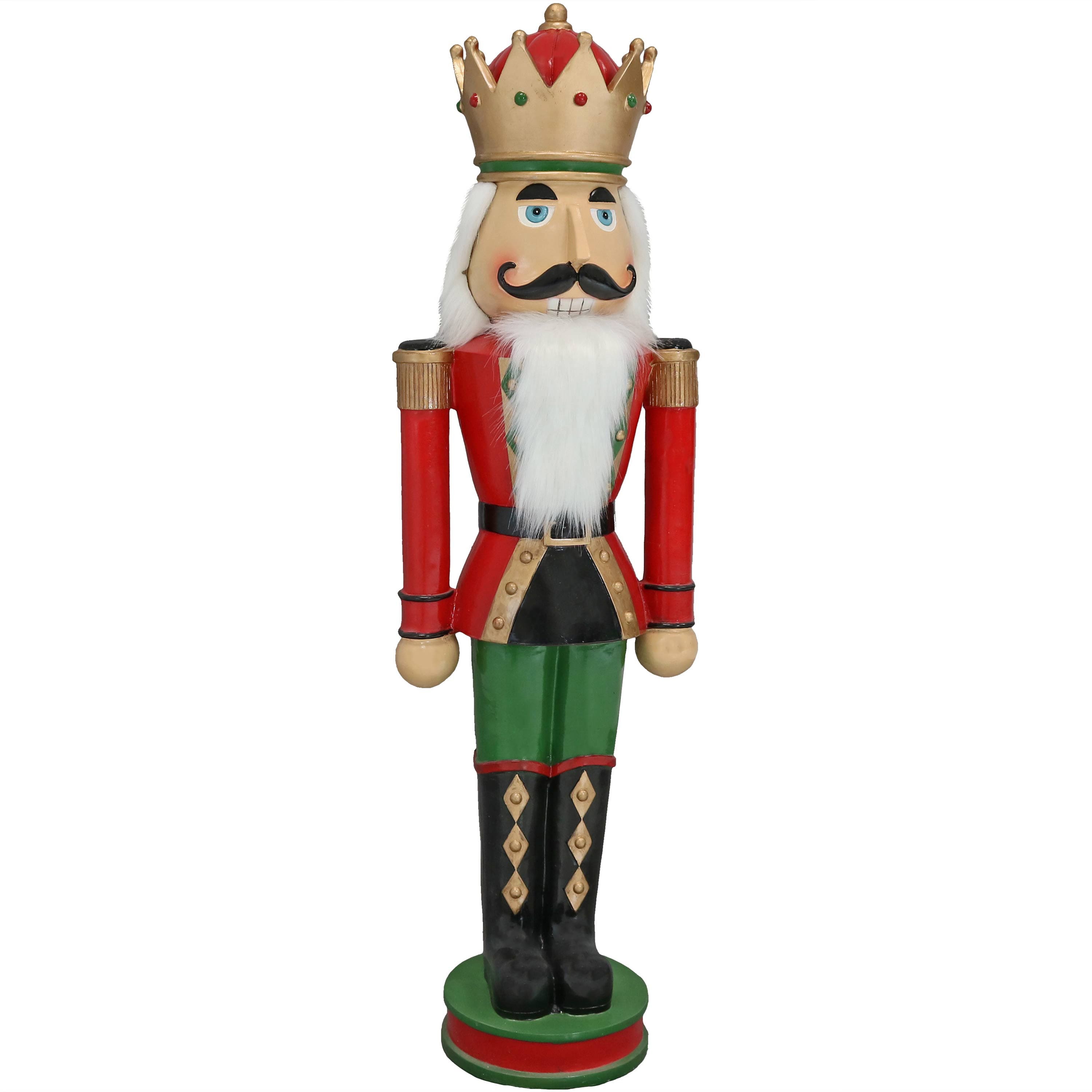 Sunnydaze - Matthias the Prince Indoor and Outdoor Nutcracker Statue - 35 in - Red