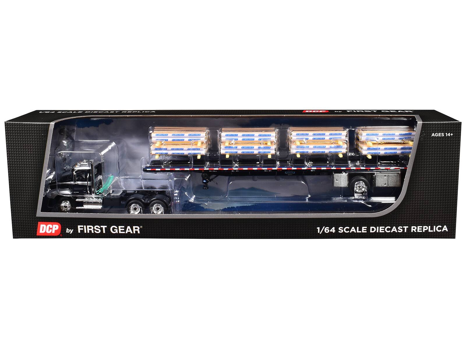 - G-SLIER EE | - - | - | : | CMI . | AGES 14+ | | | I : I N ANT : | 1 - C C DCP by FIRST GEAR 1/64 SCALE DIECAST REPLICA