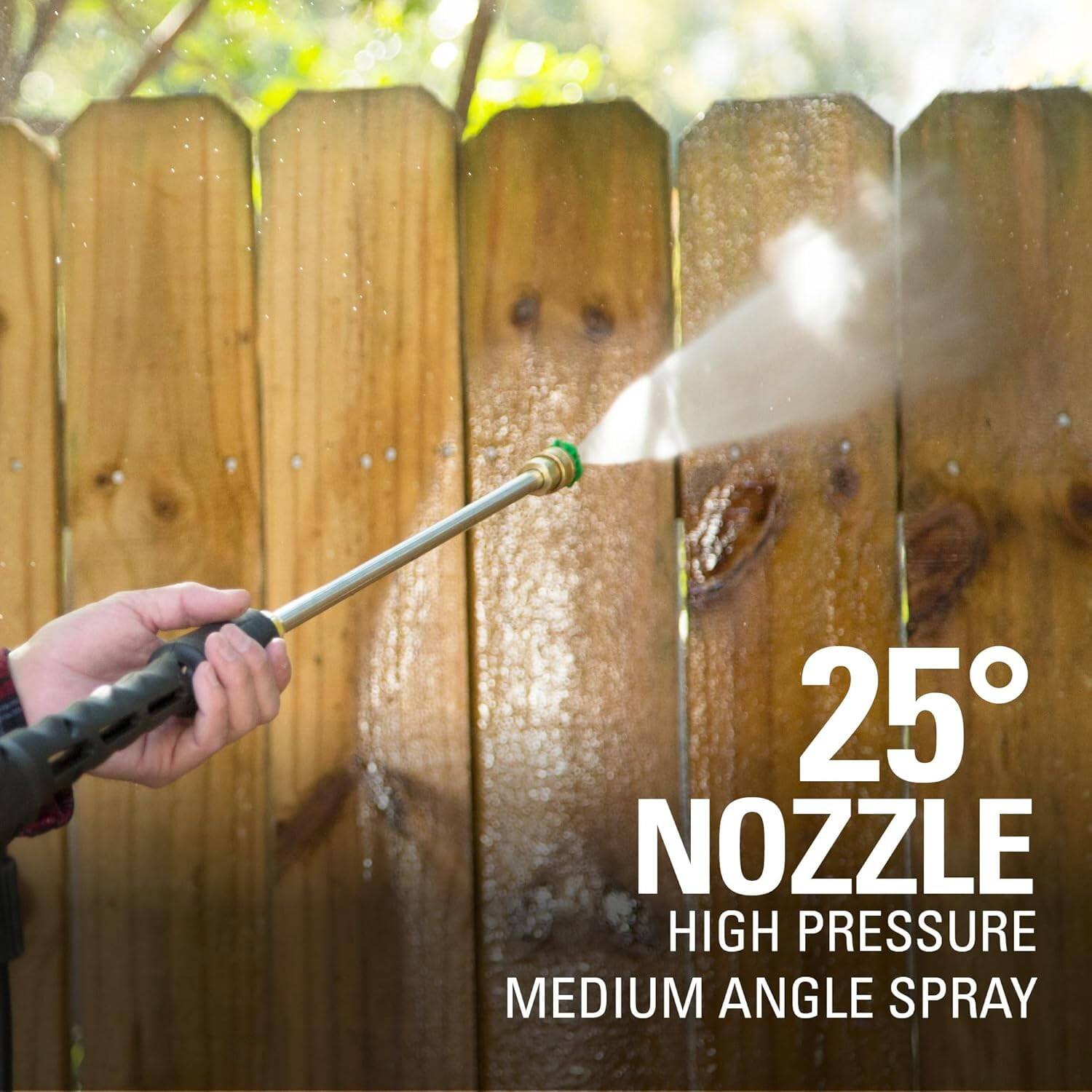 25° NOZZLE  
HIGH PRESSURE  
MEDIUM ANGLE SPRAY