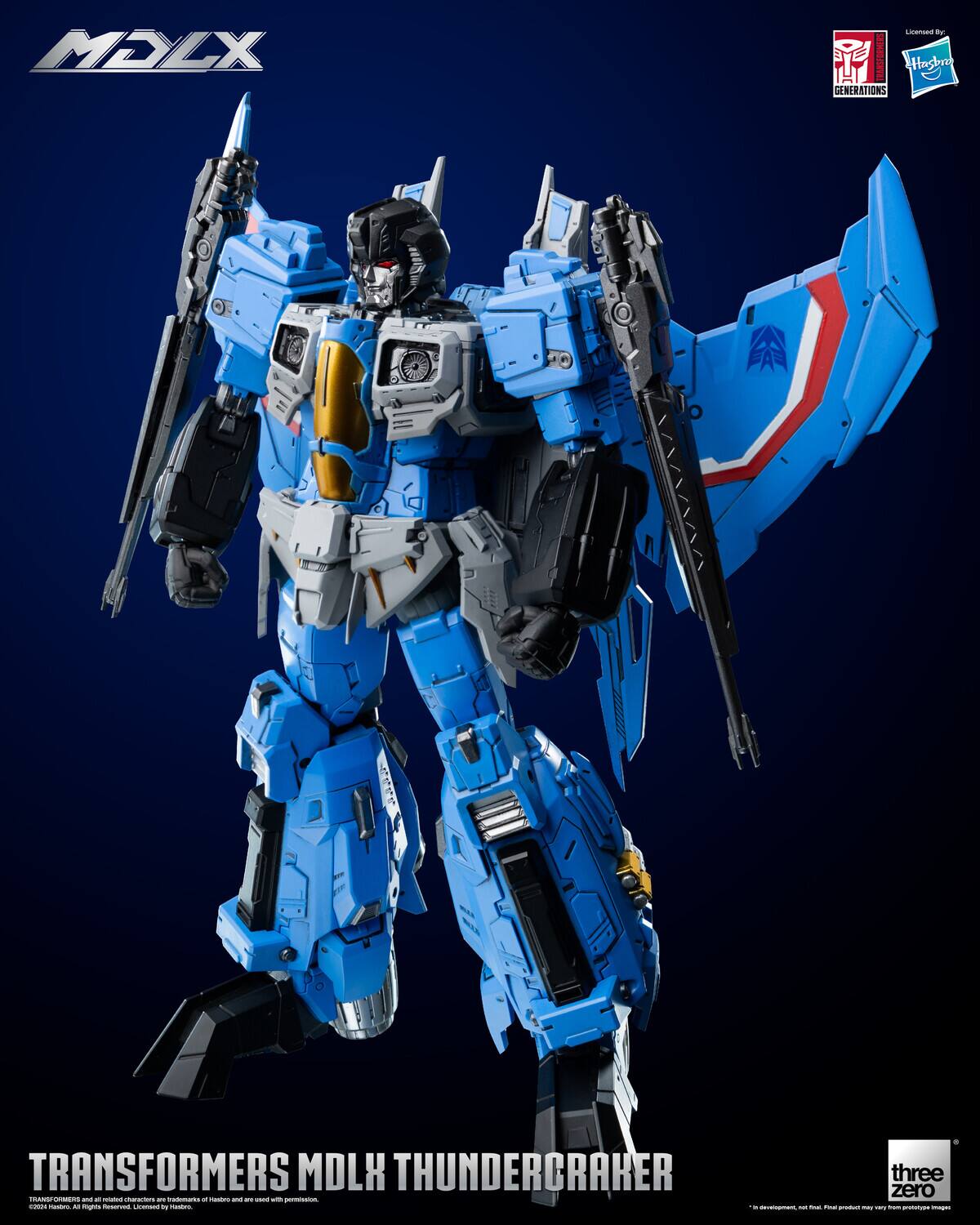 MELX - TRANSFORMERS GENERATIONS TRANSFORMERS MDLK THUNDERCRAKER zero three IRANSUNMENS

Licensed by Hasbro

TRANSFORMERS MDLK THUNDERCRAKER

three zero