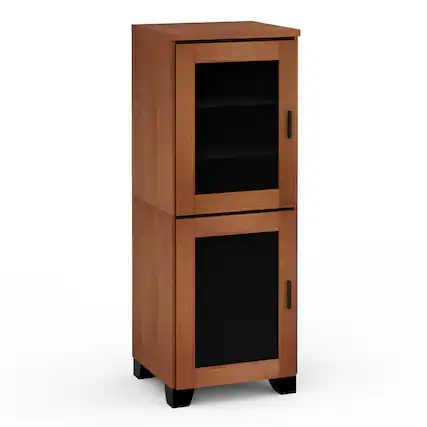 Front. Salamander Designs - Salamander Designs Chameleon Collection Elba 617 RM Single Pro Audio Rack - American Cherry.