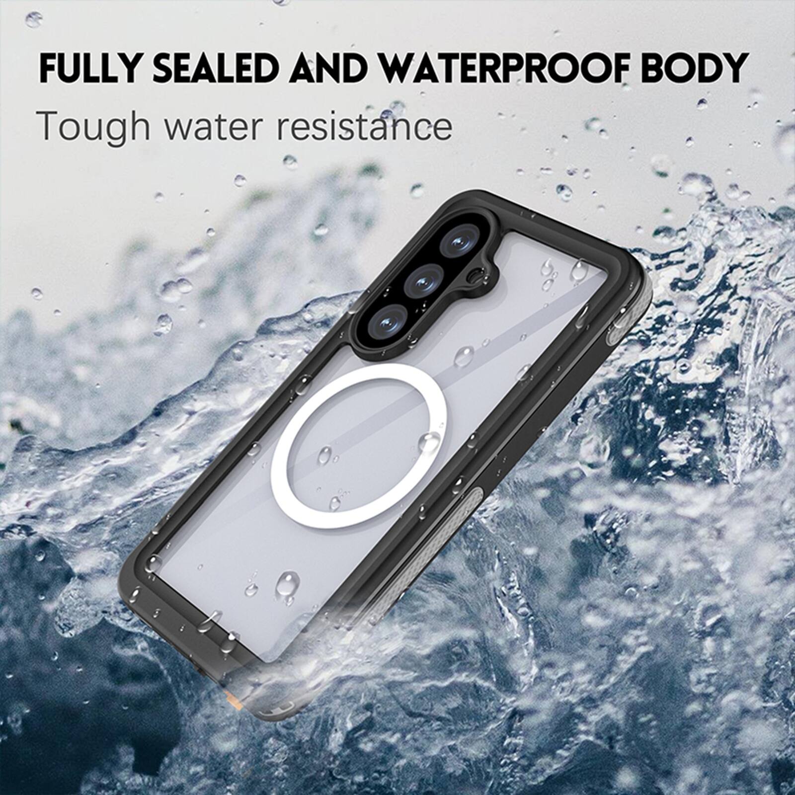 FULLY SEALED AND WATERPROOF BODY  
Tough water resistance